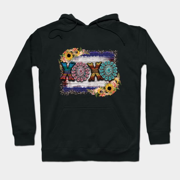 XOXO western Hoodie by DigitalCreativeArt